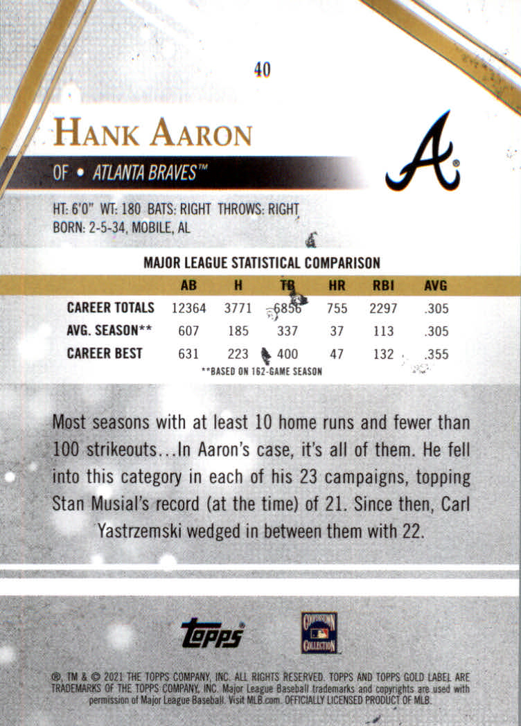"Tarjetas paralelas de béisbol Topps Gold Label 2021 ""Clase 1 negro"" novatos y veterinarios - Imagen 29 de 51