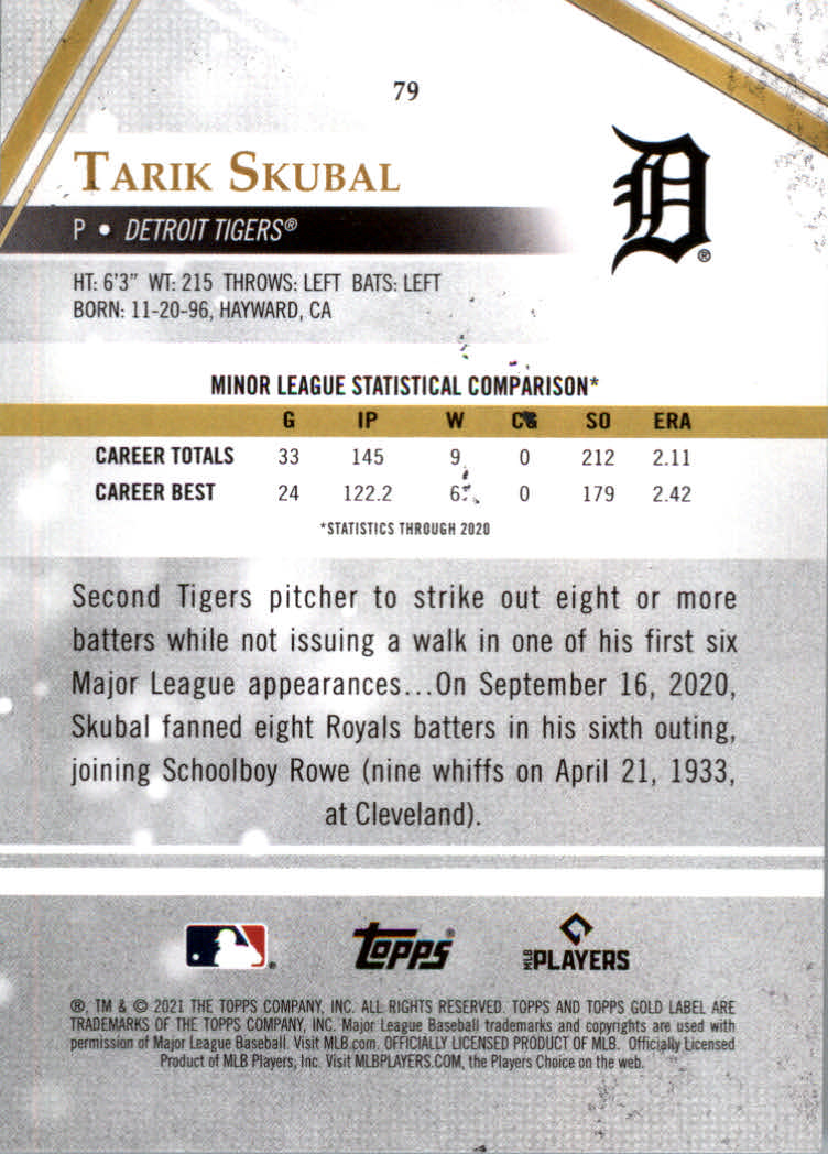 "Tarjetas paralelas de béisbol Topps Gold Label 2021 ""Clase 1 negro"" novatos y veterinarios - Imagen 45 de 51