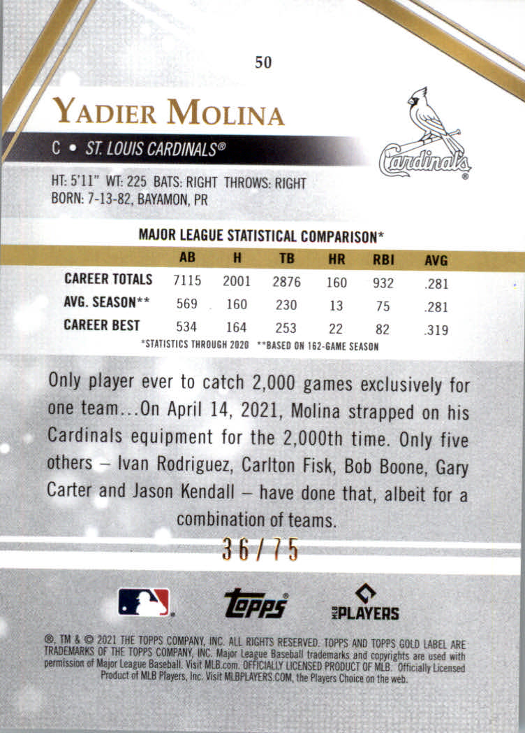 Tarjetas paralelas 2021 Topps Gold Label de béisbol "clase 1 color" - Imagen 15 de 17