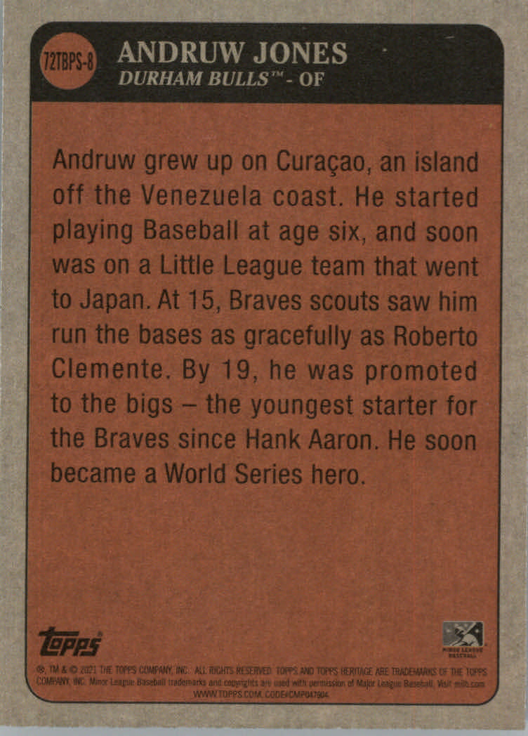 2021 Topps Heritage Minors Baseball "72 Topps Boyhood Photos of The Stars" Cards - Picture 17 of 25