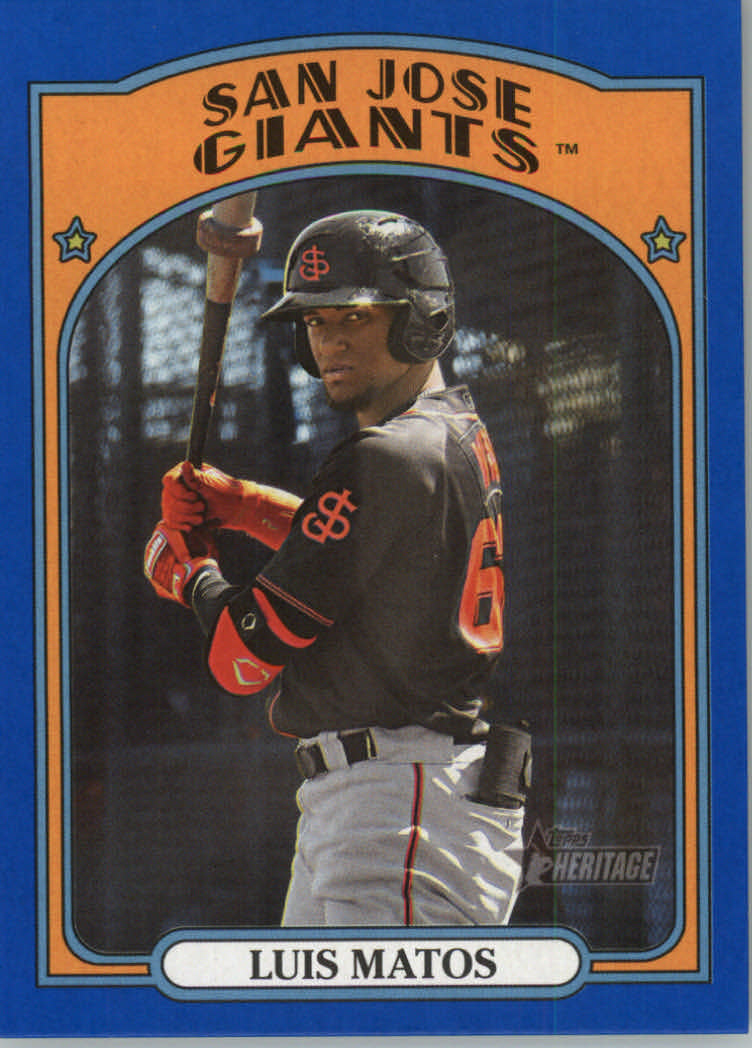 2021 Topps Heritage Minors Baseball "Colored" Parallel Cards - Picture 12 of 29