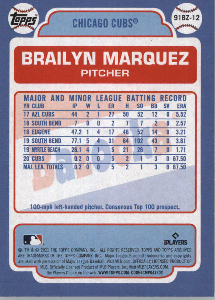 2021 Topps Archives Baseball "'91 Bazooka Shining Stars" Insert Cards - Picture 25 of 31