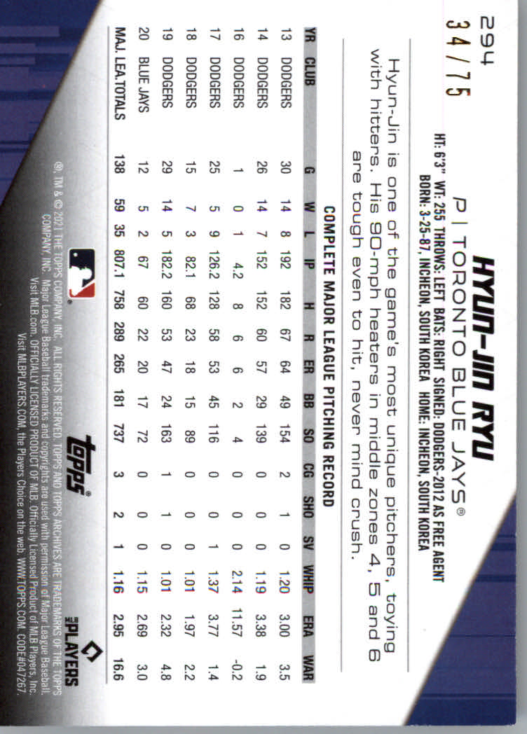 2021 Topps Archives Baseball "Variation and Parallel" Cards - Picture 33 of 41