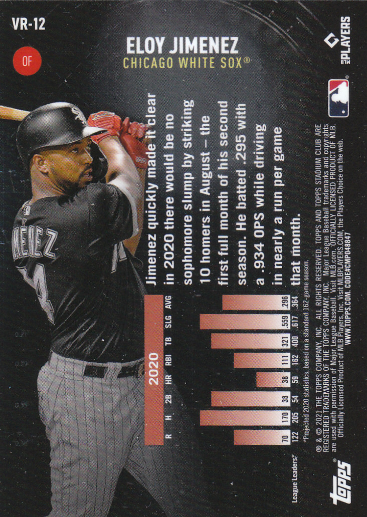 2021 Stadium Club Chrome Baseball "Virtual Reality" Insert and Parallel Cards - Picture 7 of 15