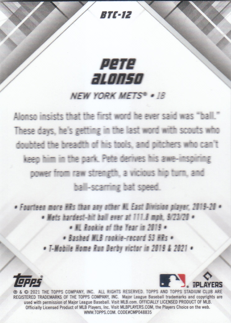 Tarjetas de béisbol ""Beam Team"" cromadas del Stadium Club 2021 insertadas, paralelas y automáticas - Imagen 19 de 51