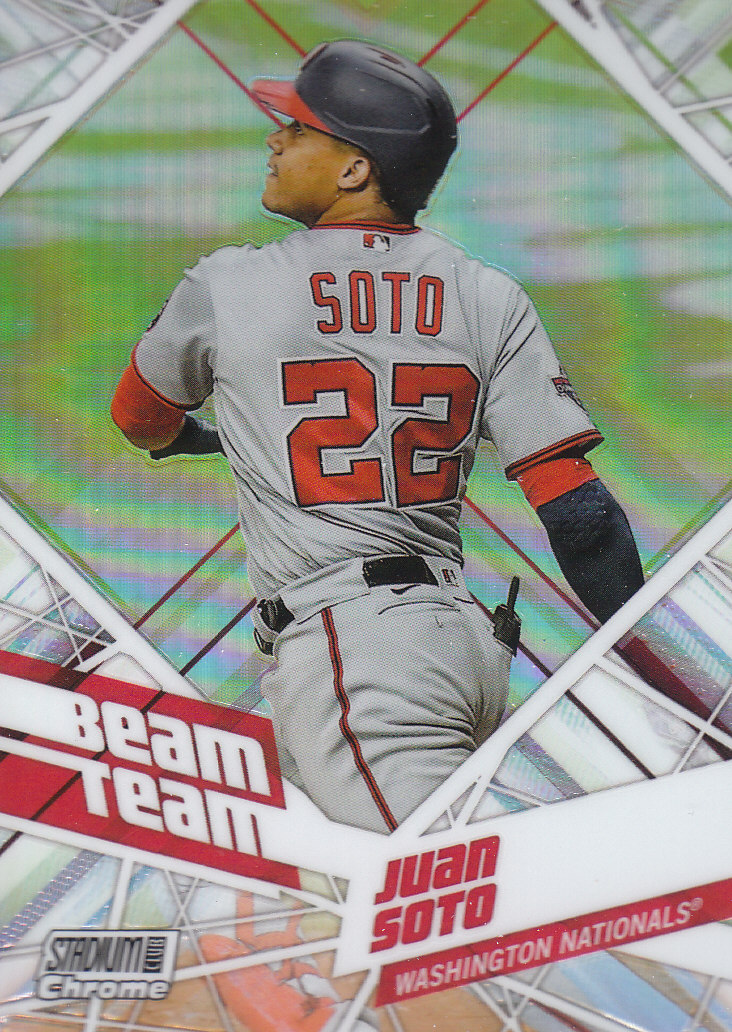 Tarjetas de béisbol ""Beam Team"" cromadas del Stadium Club 2021 insertadas, paralelas y automáticas - Imagen 20 de 51