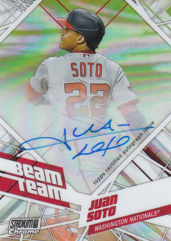 Tarjetas de béisbol ""Beam Team"" cromadas del Stadium Club 2021 insertadas, paralelas y automáticas - Imagen 46 de 51
