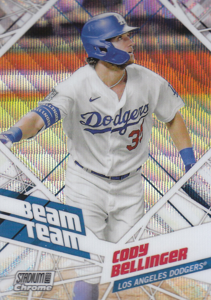 Tarjetas de béisbol ""Beam Team"" cromadas del Stadium Club 2021 insertadas, paralelas y automáticas - Imagen 48 de 51