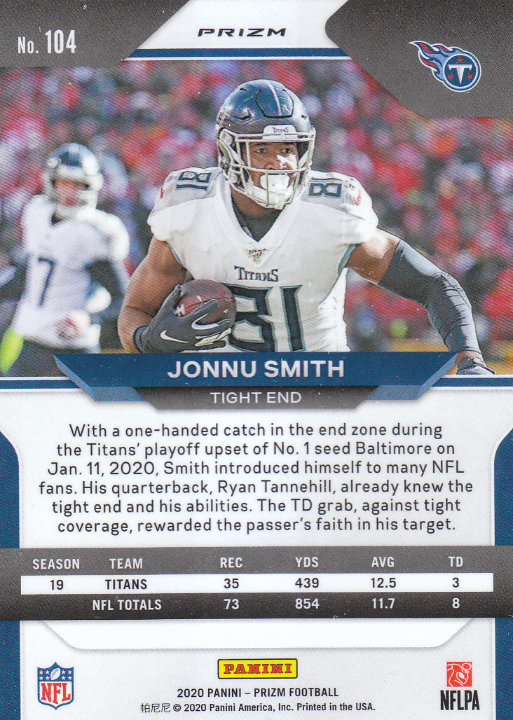 2020 Panini Prizm Football "Prizms Silver" Parallel Cards - Picture 17 of 59