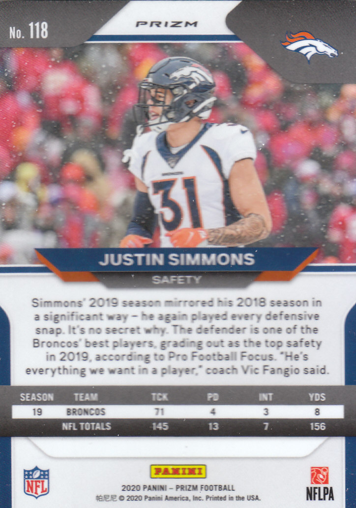 2020 Panini Prizm Football "Prizms Silver" Parallel Cards - Picture 21 of 59