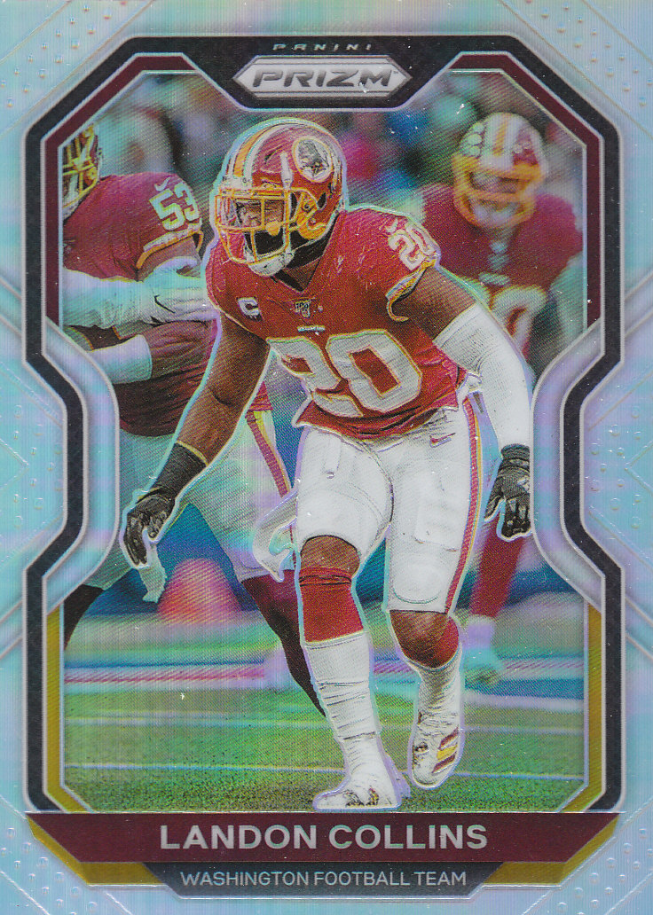 2020 Panini Prizm Football "Prizms Silver" Parallel Cards - Picture 30 of 59