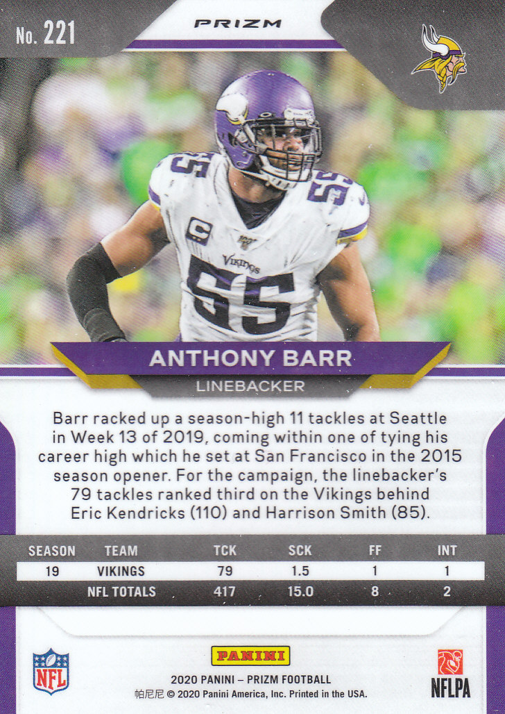 2020 Panini Prizm Football "Prizms Silver" Parallel Cards - Picture 37 of 59