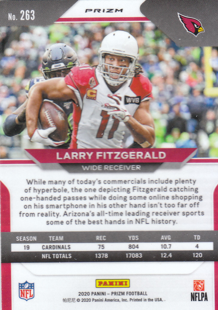 2020 Panini Prizm Football "Prizms Silver" Parallel Cards - Picture 45 of 59