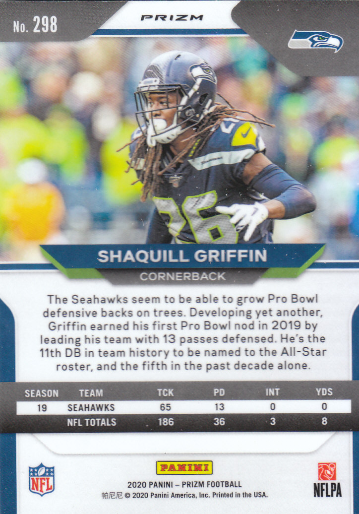 2020 Panini Prizm Football "Prizms Silver" Parallel Cards - Picture 51 of 59