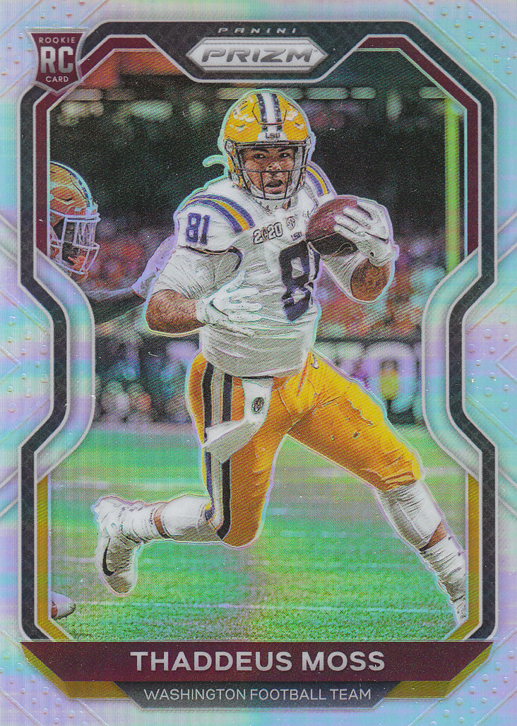 2020 Panini Prizm Football "Prizms Silver" Parallel Cards - Picture 58 of 59