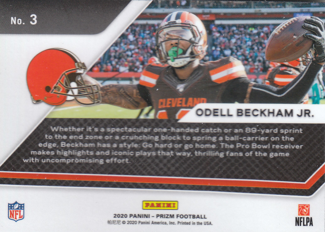 2020 Panini Prizm Football "Go Hard or Go Home" Insert and Prizms Green Cards - Picture 5 of 13