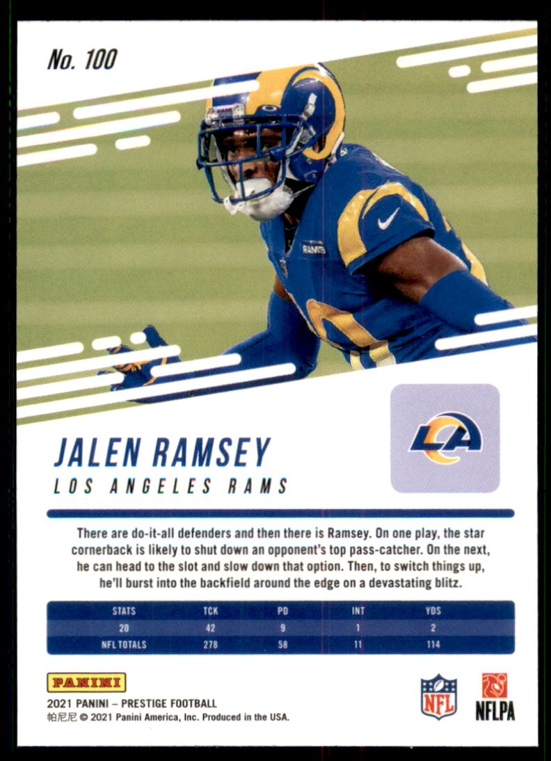 2021 Prestige Xtra Points Diamond #100 Jalen Ramsey | eBay