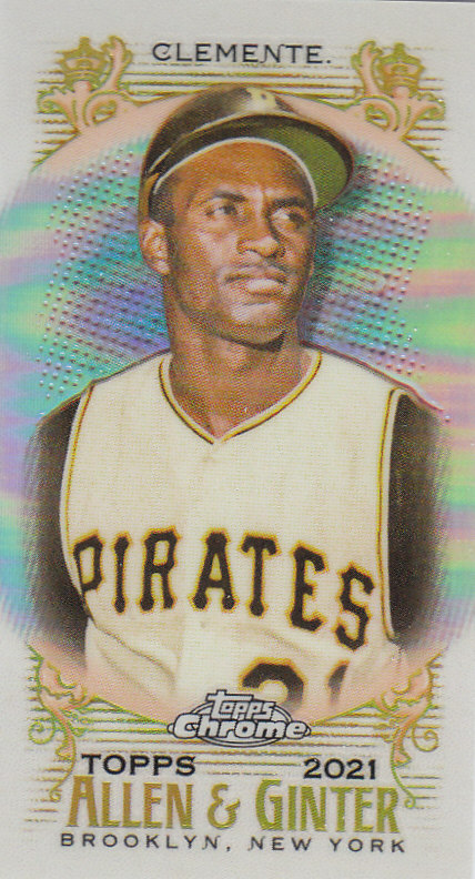 Tarjetas paralelas ""mini refractor"" de béisbol cromadas Topps Allen and Ginter 2021 - Imagen 8 de 167