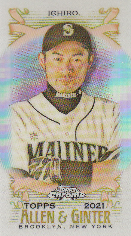 Tarjetas paralelas ""mini refractor"" de béisbol cromadas Topps Allen and Ginter 2021 - Imagen 12 de 167
