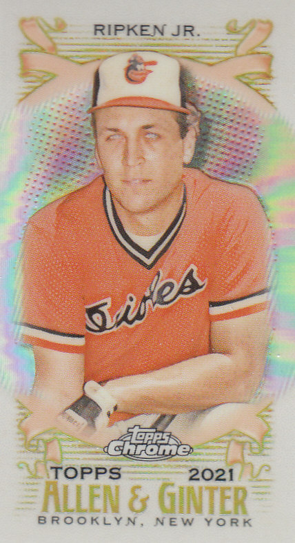 Tarjetas paralelas ""mini refractor"" de béisbol cromadas Topps Allen and Ginter 2021 - Imagen 16 de 167