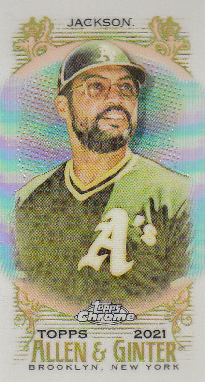 Tarjetas paralelas ""mini refractor"" de béisbol cromadas Topps Allen and Ginter 2021 - Imagen 18 de 167