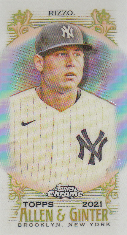Tarjetas paralelas ""mini refractor"" de béisbol cromadas Topps Allen and Ginter 2021 - Imagen 20 de 167