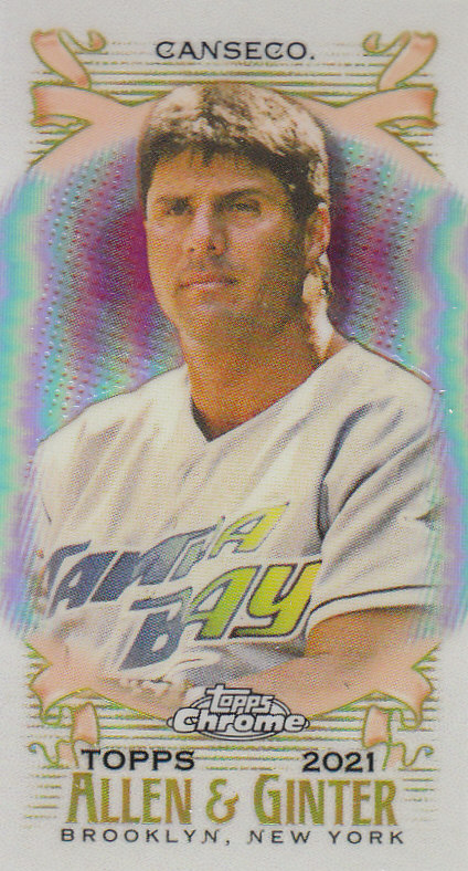 Tarjetas paralelas ""mini refractor"" de béisbol cromadas Topps Allen and Ginter 2021 - Imagen 26 de 167