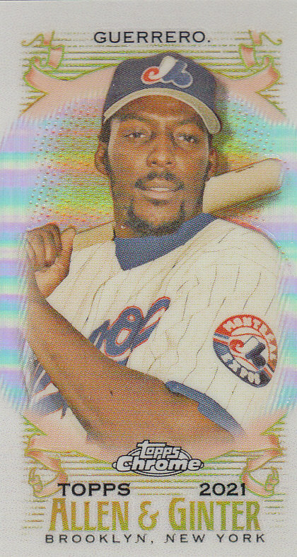 Tarjetas paralelas ""mini refractor"" de béisbol cromadas Topps Allen and Ginter 2021 - Imagen 30 de 167