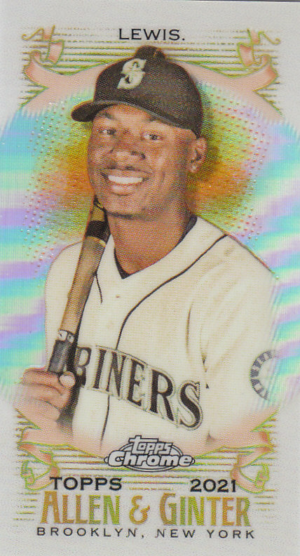 Tarjetas paralelas ""mini refractor"" de béisbol cromadas Topps Allen and Ginter 2021 - Imagen 34 de 167