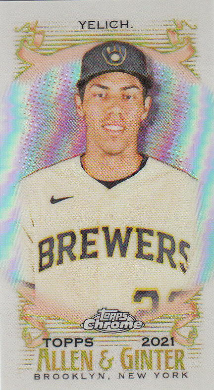 Tarjetas paralelas ""mini refractor"" de béisbol cromadas Topps Allen and Ginter 2021 - Imagen 40 de 167