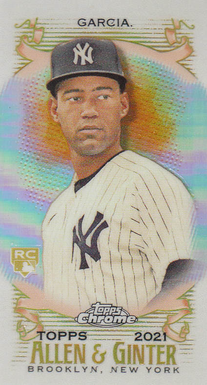 Tarjetas paralelas ""mini refractor"" de béisbol cromadas Topps Allen and Ginter 2021 - Imagen 56 de 167