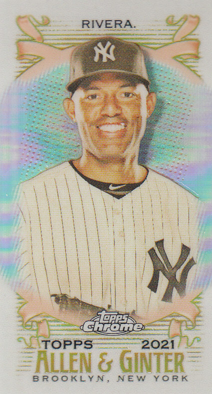 Tarjetas paralelas ""mini refractor"" de béisbol cromadas Topps Allen and Ginter 2021 - Imagen 58 de 167