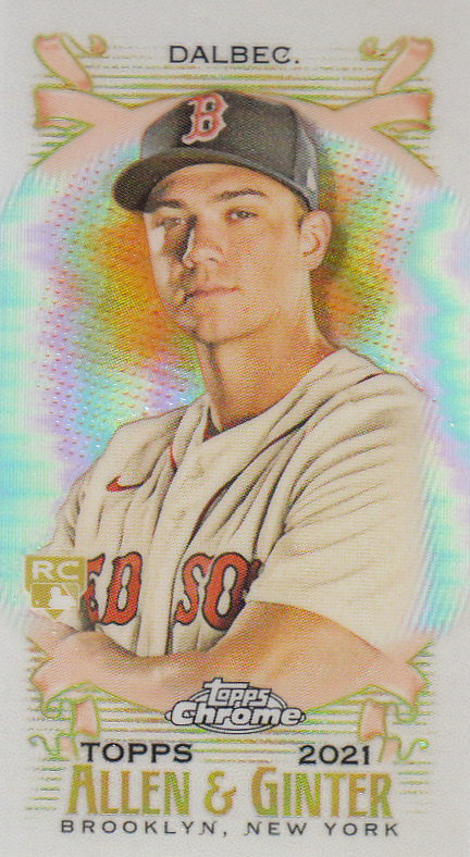 Tarjetas paralelas ""mini refractor"" de béisbol cromadas Topps Allen and Ginter 2021 - Imagen 62 de 167