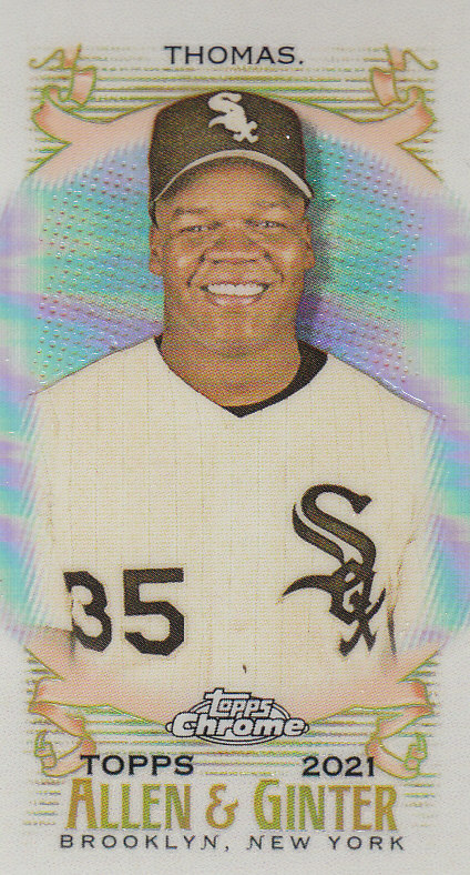 Tarjetas paralelas ""mini refractor"" de béisbol cromadas Topps Allen and Ginter 2021 - Imagen 66 de 167