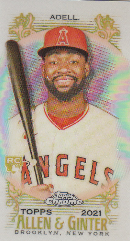 Tarjetas paralelas ""mini refractor"" de béisbol cromadas Topps Allen and Ginter 2021 - Imagen 72 de 167