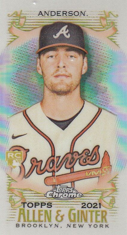 Tarjetas paralelas ""mini refractor"" de béisbol cromadas Topps Allen and Ginter 2021 - Imagen 78 de 167