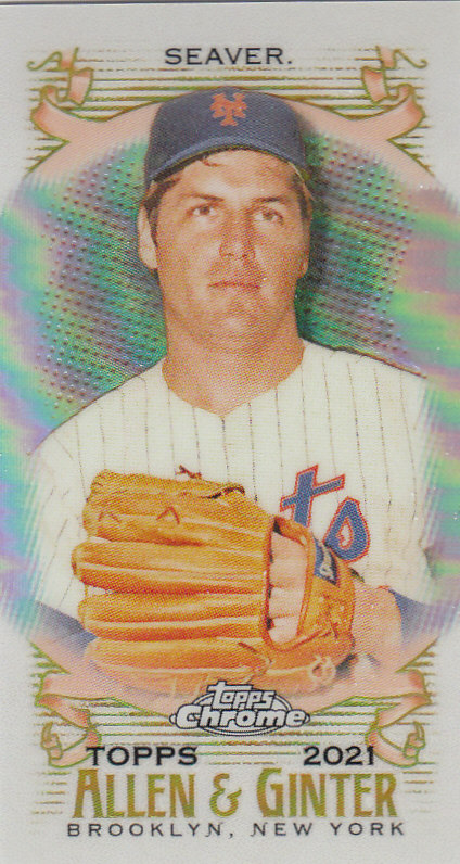 Tarjetas paralelas ""mini refractor"" de béisbol cromadas Topps Allen and Ginter 2021 - Imagen 80 de 167