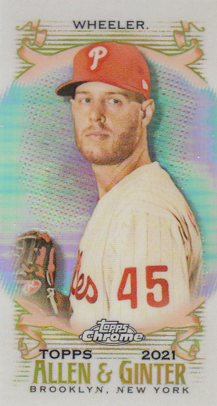 Tarjetas paralelas ""mini refractor"" de béisbol cromadas Topps Allen and Ginter 2021 - Imagen 82 de 167