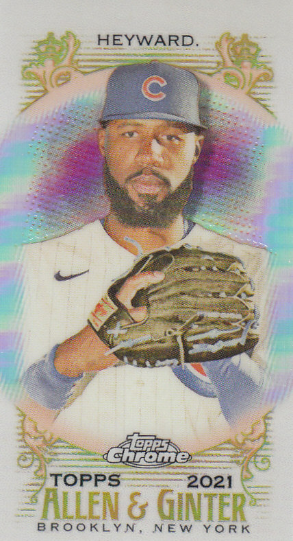 Tarjetas paralelas ""mini refractor"" de béisbol cromadas Topps Allen and Ginter 2021 - Imagen 84 de 167