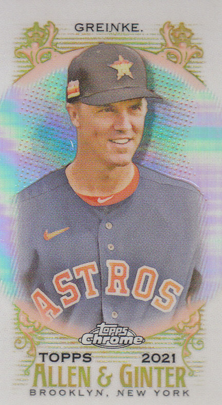 Tarjetas paralelas ""mini refractor"" de béisbol cromadas Topps Allen and Ginter 2021 - Imagen 94 de 167