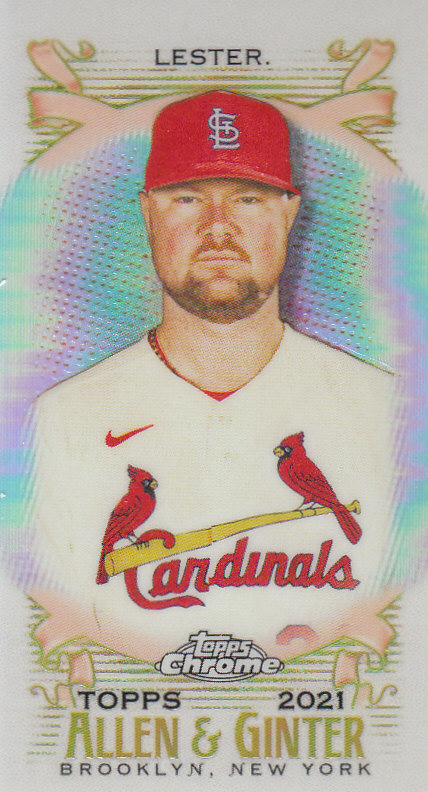 Tarjetas paralelas ""mini refractor"" de béisbol cromadas Topps Allen and Ginter 2021 - Imagen 100 de 167