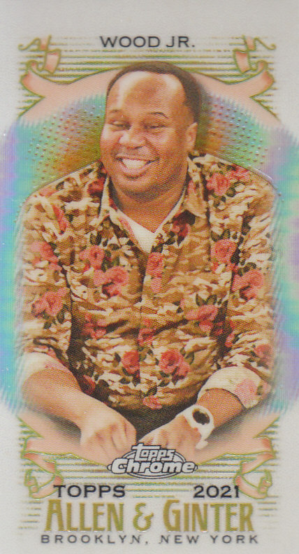 Tarjetas paralelas ""mini refractor"" de béisbol cromadas Topps Allen and Ginter 2021 - Imagen 112 de 167