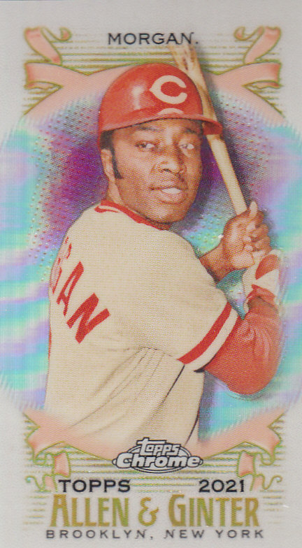 Tarjetas paralelas ""mini refractor"" de béisbol cromadas Topps Allen and Ginter 2021 - Imagen 116 de 167