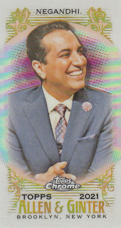 Tarjetas paralelas ""mini refractor"" de béisbol cromadas Topps Allen and Ginter 2021 - Imagen 126 de 167