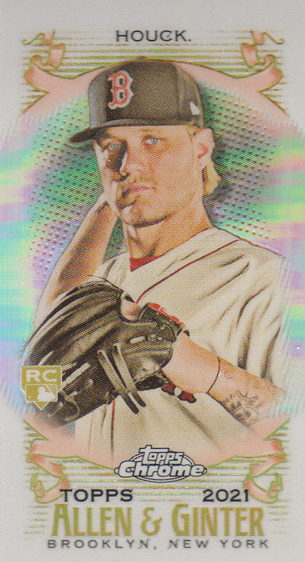 Tarjetas paralelas ""mini refractor"" de béisbol cromadas Topps Allen and Ginter 2021 - Imagen 130 de 167