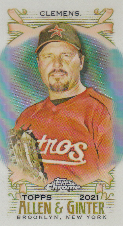 Tarjetas paralelas ""mini refractor"" de béisbol cromadas Topps Allen and Ginter 2021 - Imagen 142 de 167