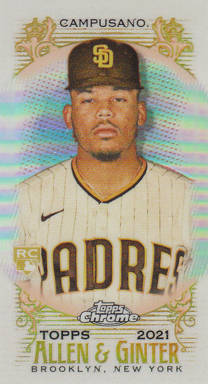 Tarjetas paralelas ""mini refractor"" de béisbol cromadas Topps Allen and Ginter 2021 - Imagen 146 de 167