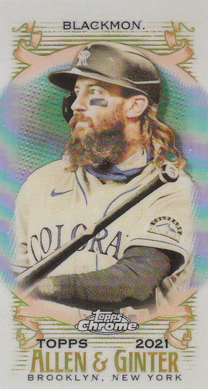 Tarjetas paralelas ""mini refractor"" de béisbol cromadas Topps Allen and Ginter 2021 - Imagen 150 de 167