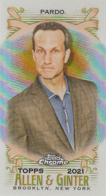 Tarjetas paralelas ""mini refractor"" de béisbol cromadas Topps Allen and Ginter 2021 - Imagen 158 de 167