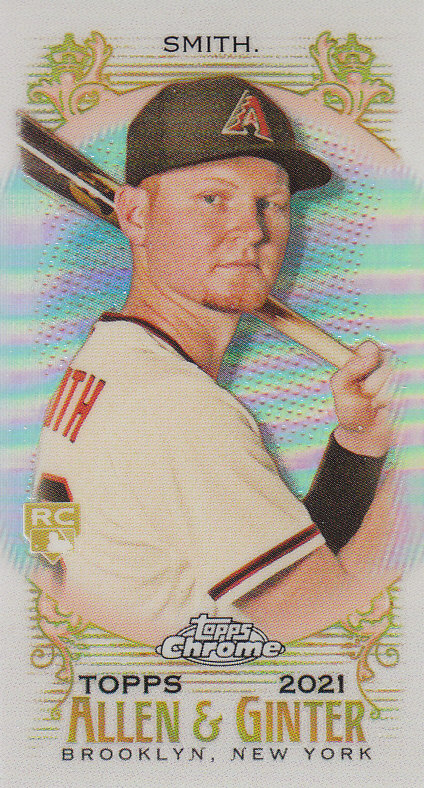 Tarjetas paralelas ""mini refractor"" de béisbol cromadas Topps Allen and Ginter 2021 - Imagen 160 de 167